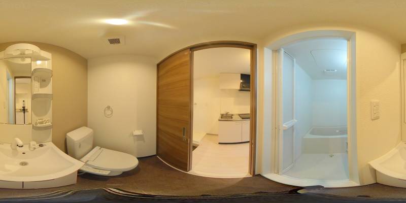 パノラマ画像洗面所