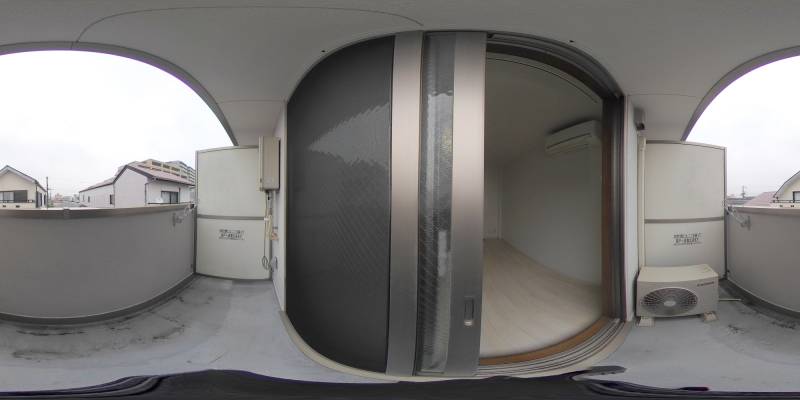 パノラマ画像バルコニー