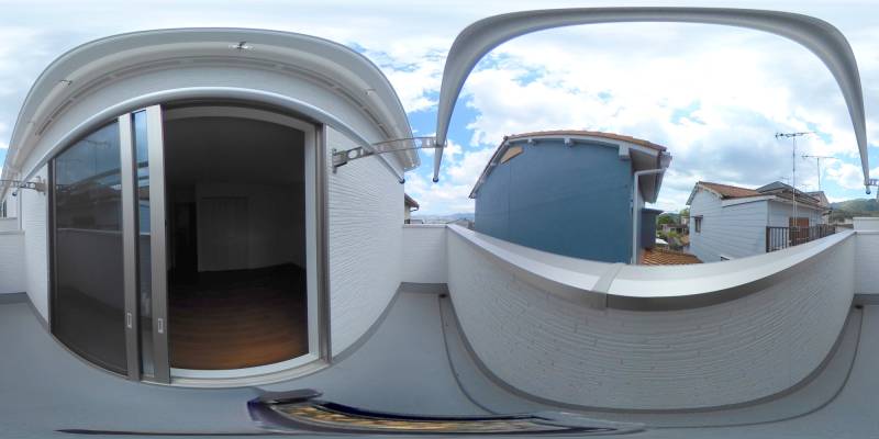 パノラマ画像バルコニー