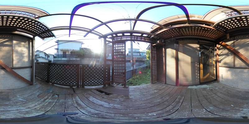 パノラマ画像バルコニー