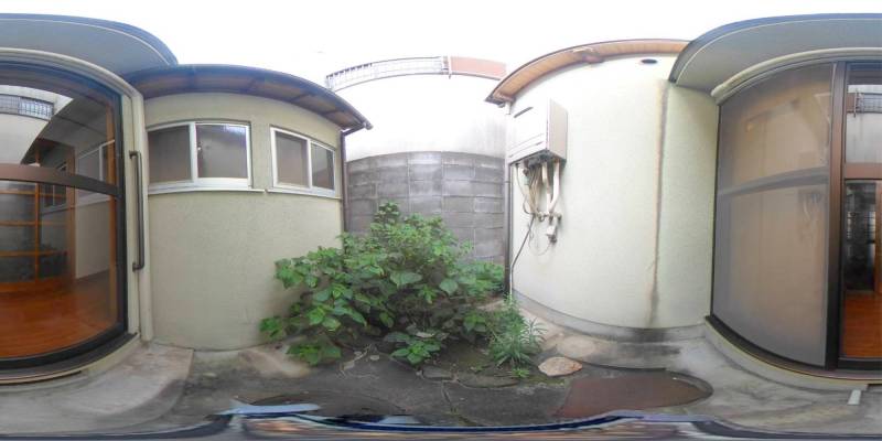 パノラマ画像庭