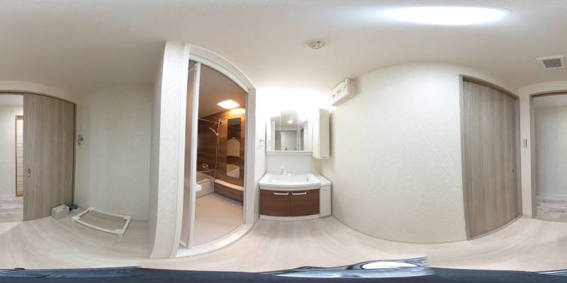 パノラマ画像洗面所