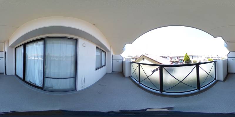 パノラマ画像バルコニー