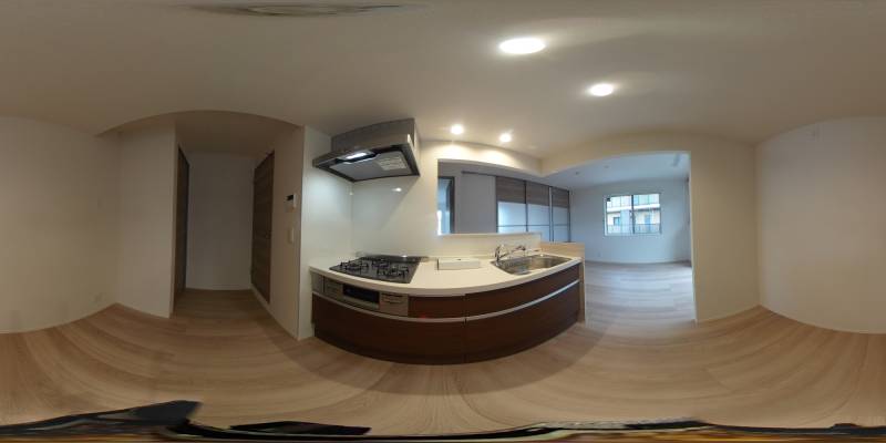 パノラマ画像キッチン