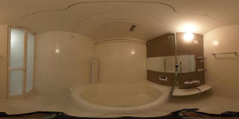 パノラマ画像バスルーム