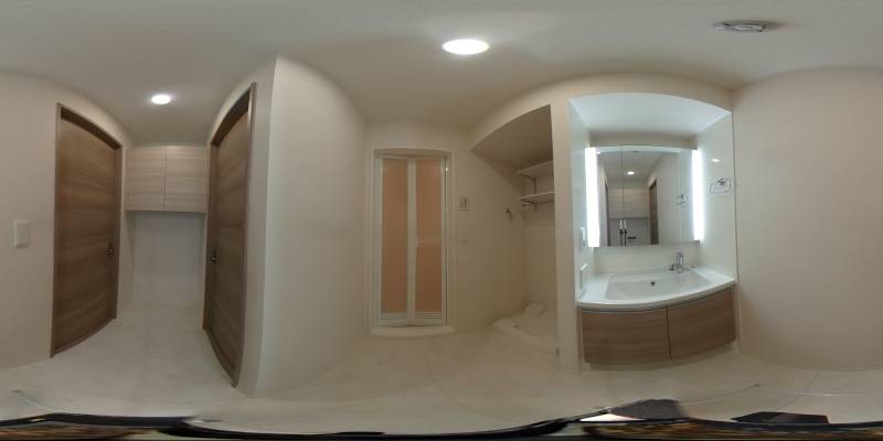 パノラマ画像洗面所