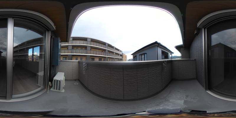 パノラマ画像バルコニー