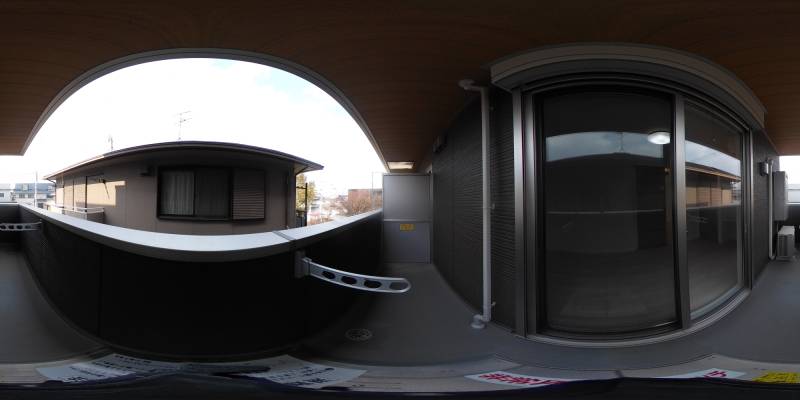 パノラマ画像バルコニー