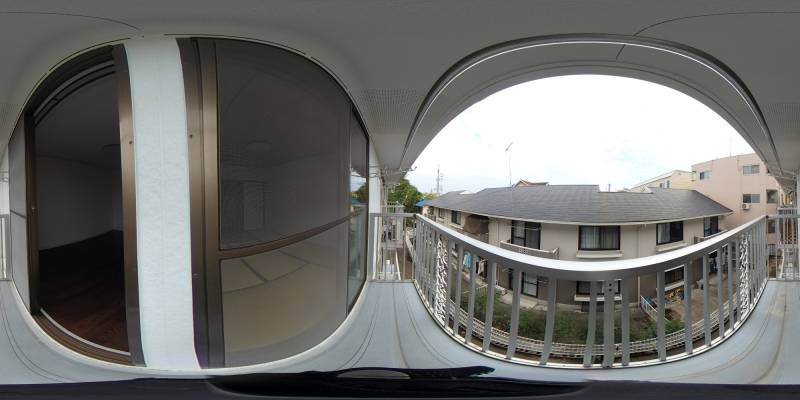 パノラマ画像バルコニー