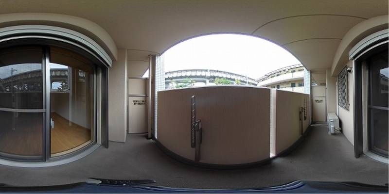 パノラマ画像バルコニー