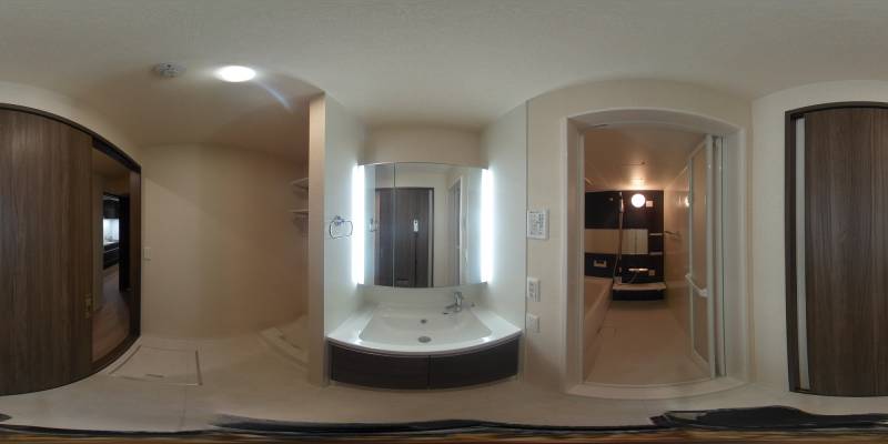 パノラマ画像洗面所