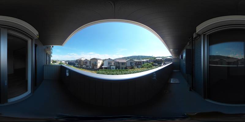 パノラマ画像バルコニー