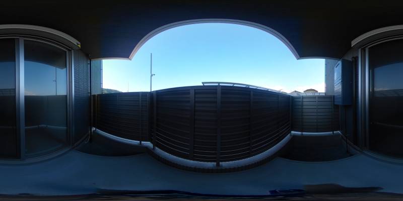 パノラマ画像バルコニー