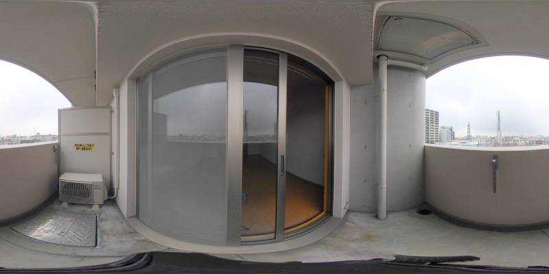 パノラマ画像バルコニー