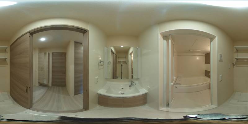 パノラマ画像洗面所