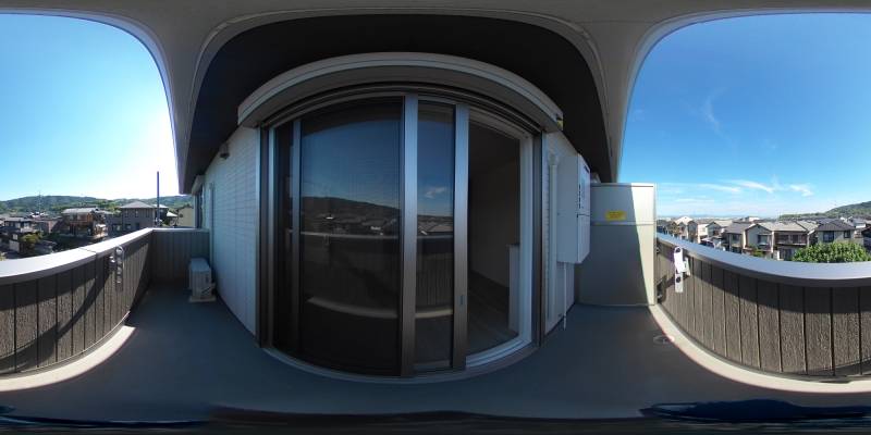 パノラマ画像バルコニー