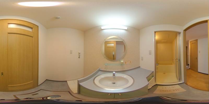 パノラマ画像洗面所