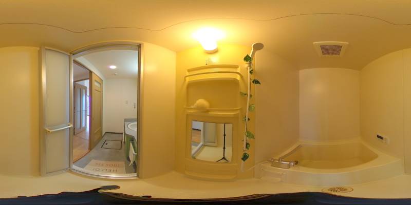 パノラマ画像バスルーム