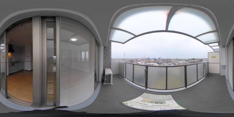 パノラマ画像バルコニー