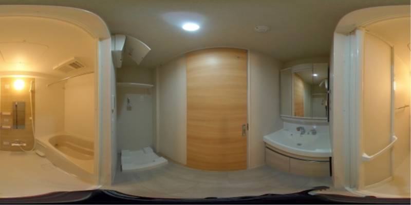 パノラマ画像洗面所