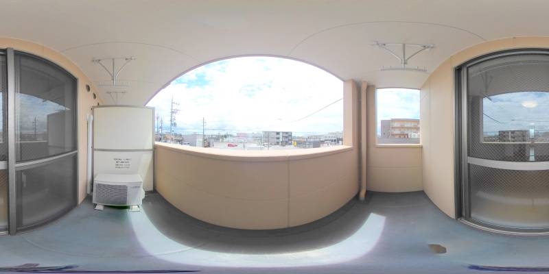 パノラマ画像バルコニー