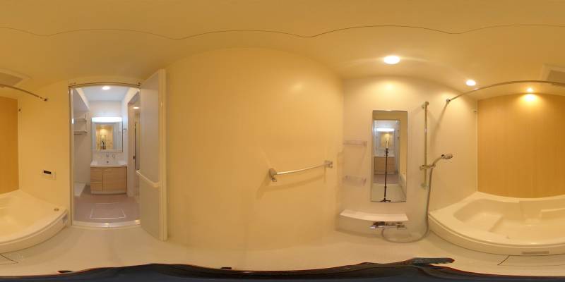 パノラマ画像バスルーム