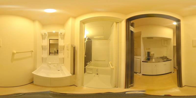 パノラマ画像洗面所