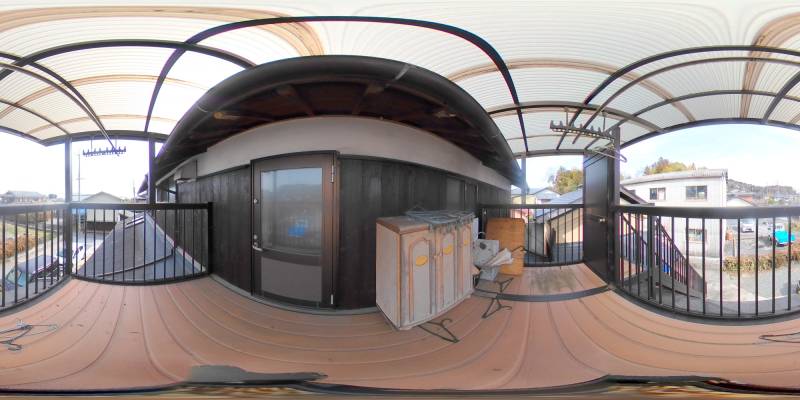 パノラマ画像バルコニー