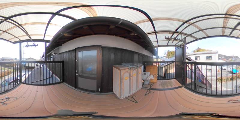 パノラマ画像バルコニー