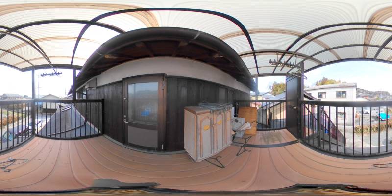 パノラマ画像バルコニー