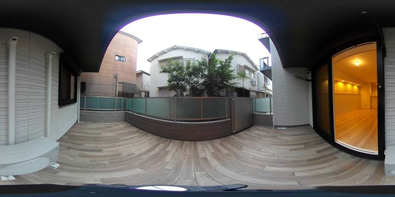 パノラマ画像バルコニー