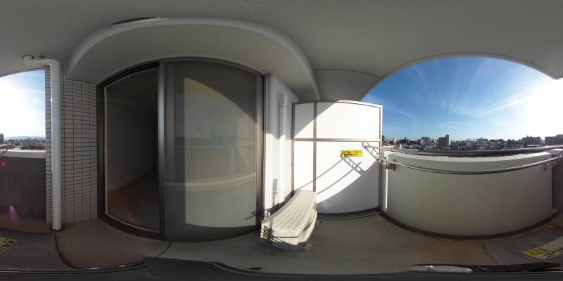 パノラマ画像バルコニー