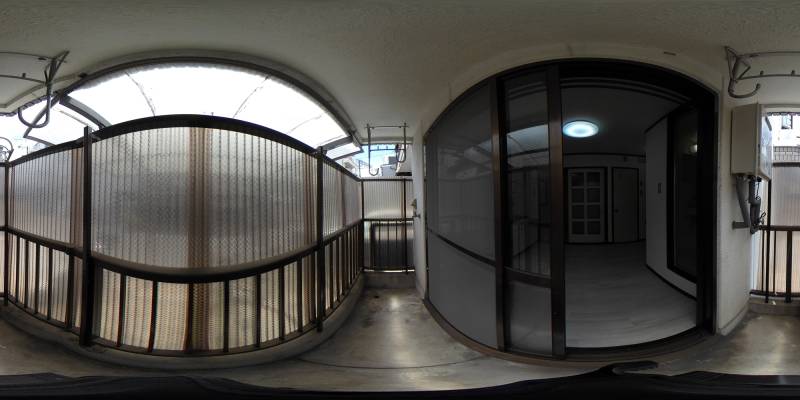 パノラマ画像バルコニー