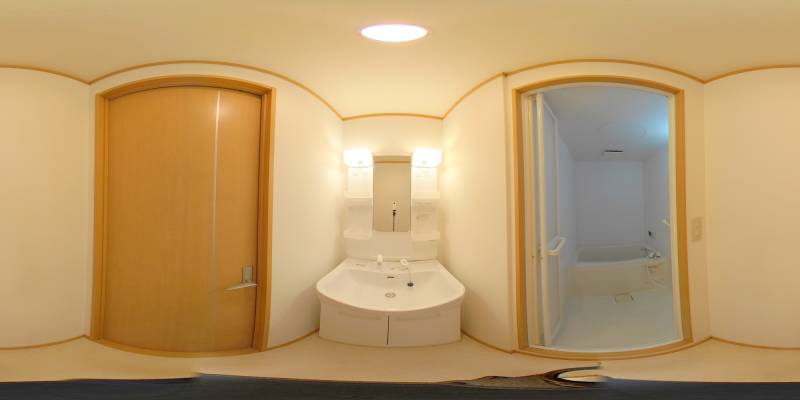 パノラマ画像洗面所