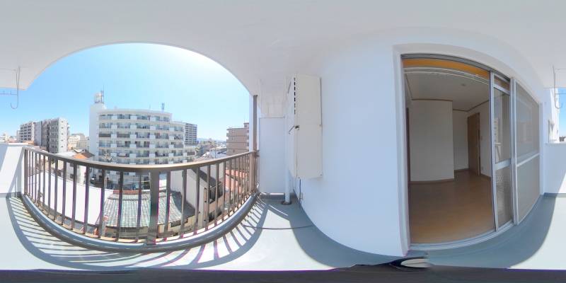 パノラマ画像バルコニー