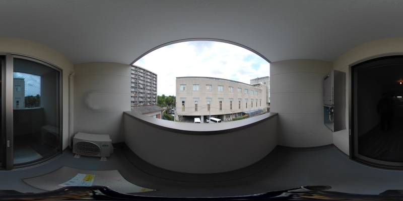 パノラマ画像バルコニー