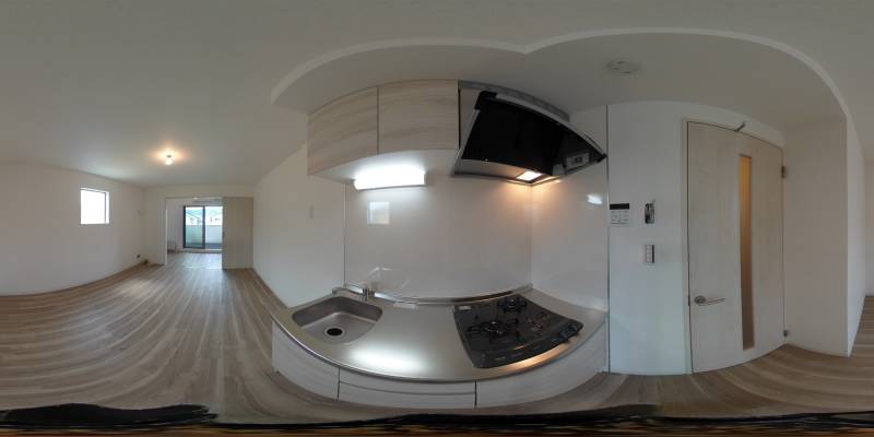 パノラマ画像キッチン