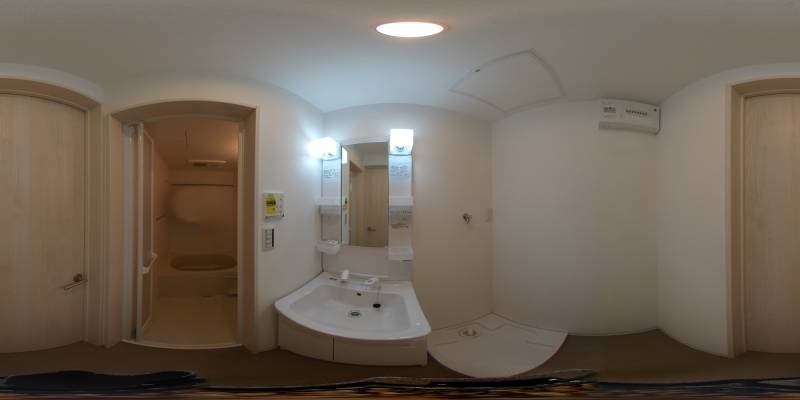 パノラマ画像洗面所