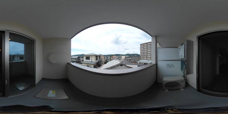 パノラマ画像バルコニー