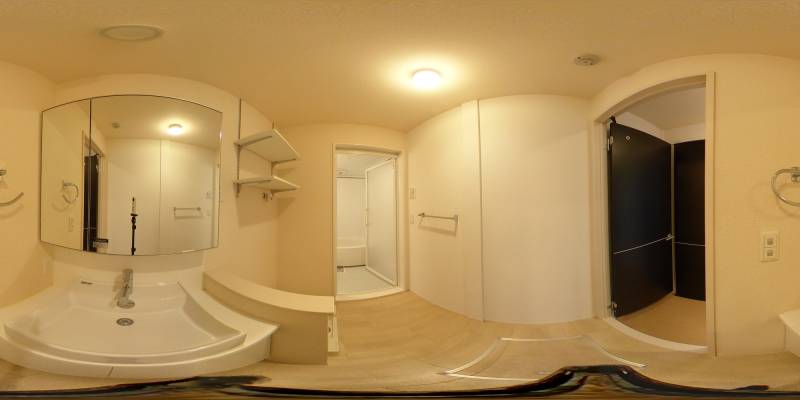 パノラマ画像洗面所