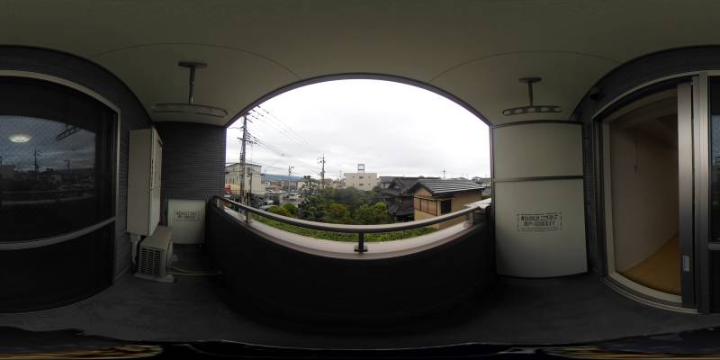 パノラマ画像バルコニー