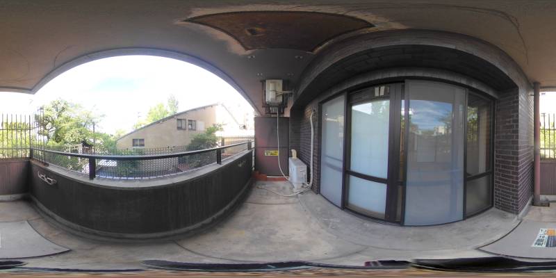 パノラマ画像バルコニー