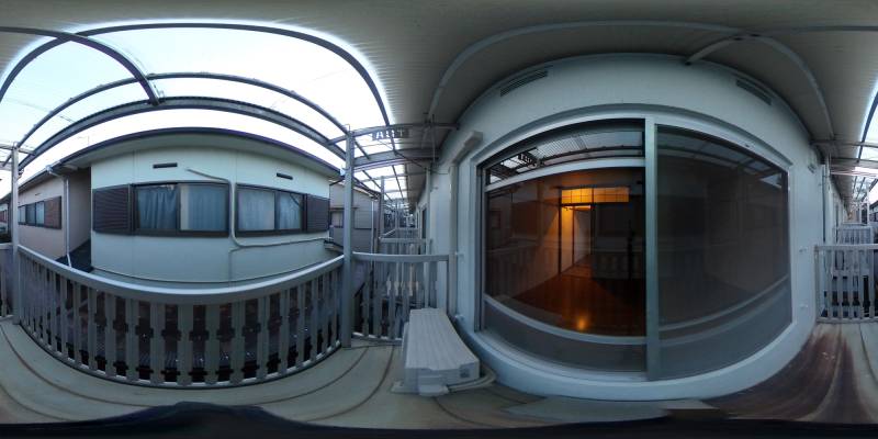 パノラマ画像バルコニー