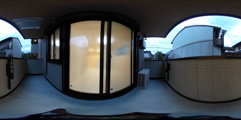 パノラマ画像バルコニー