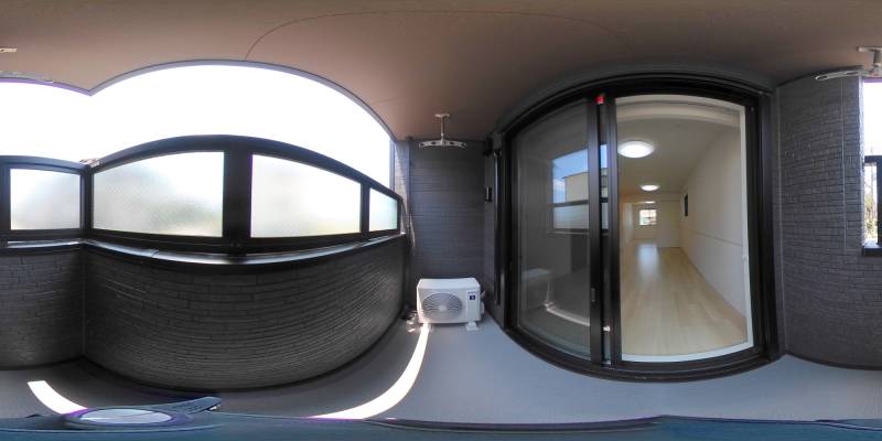 パノラマ画像バルコニー