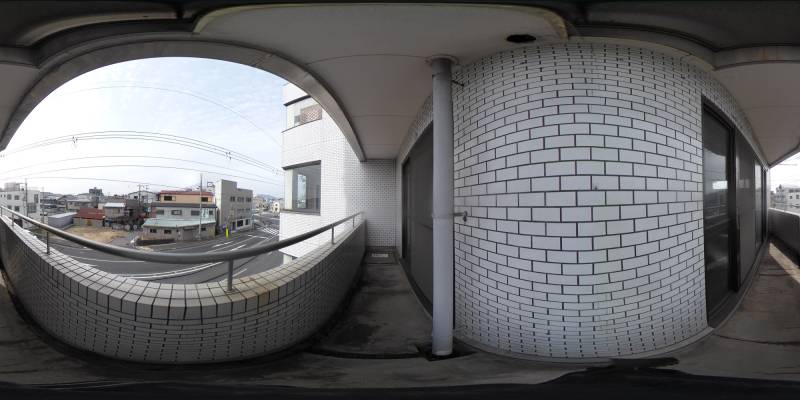 パノラマ画像バルコニー