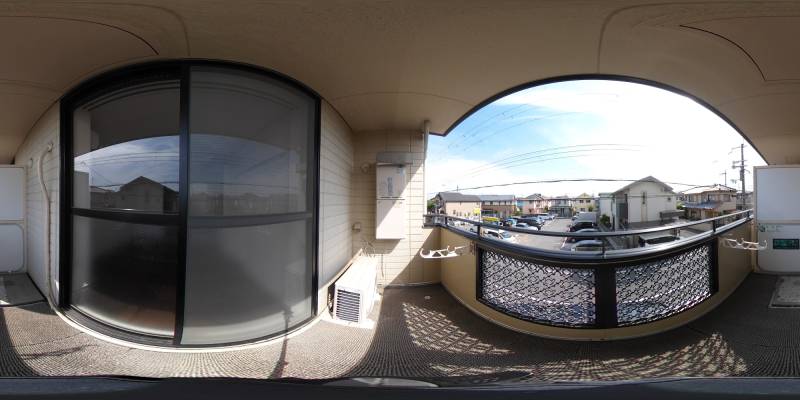 パノラマ画像バルコニー