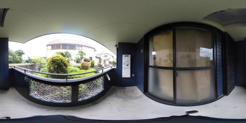 パノラマ画像バルコニー