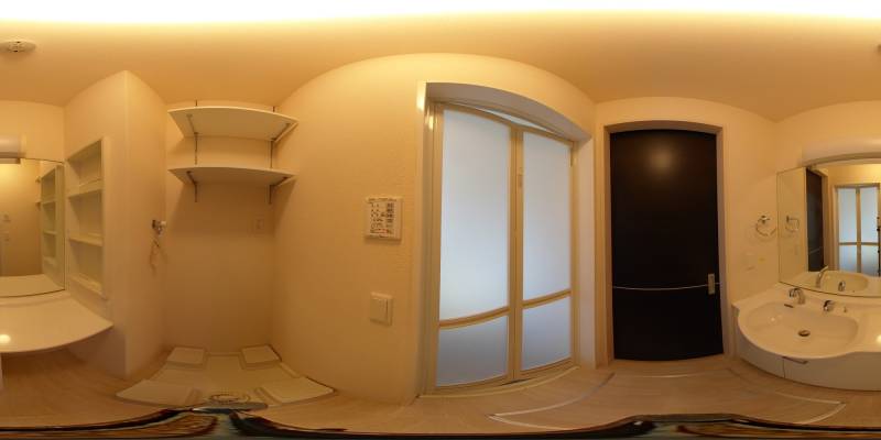 パノラマ画像洗面所