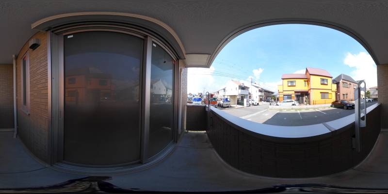 パノラマ画像バルコニー